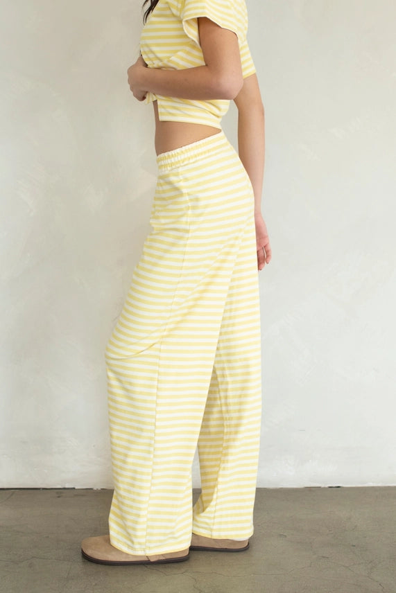 Golden Hour High-Waist Knit Lounge Pants