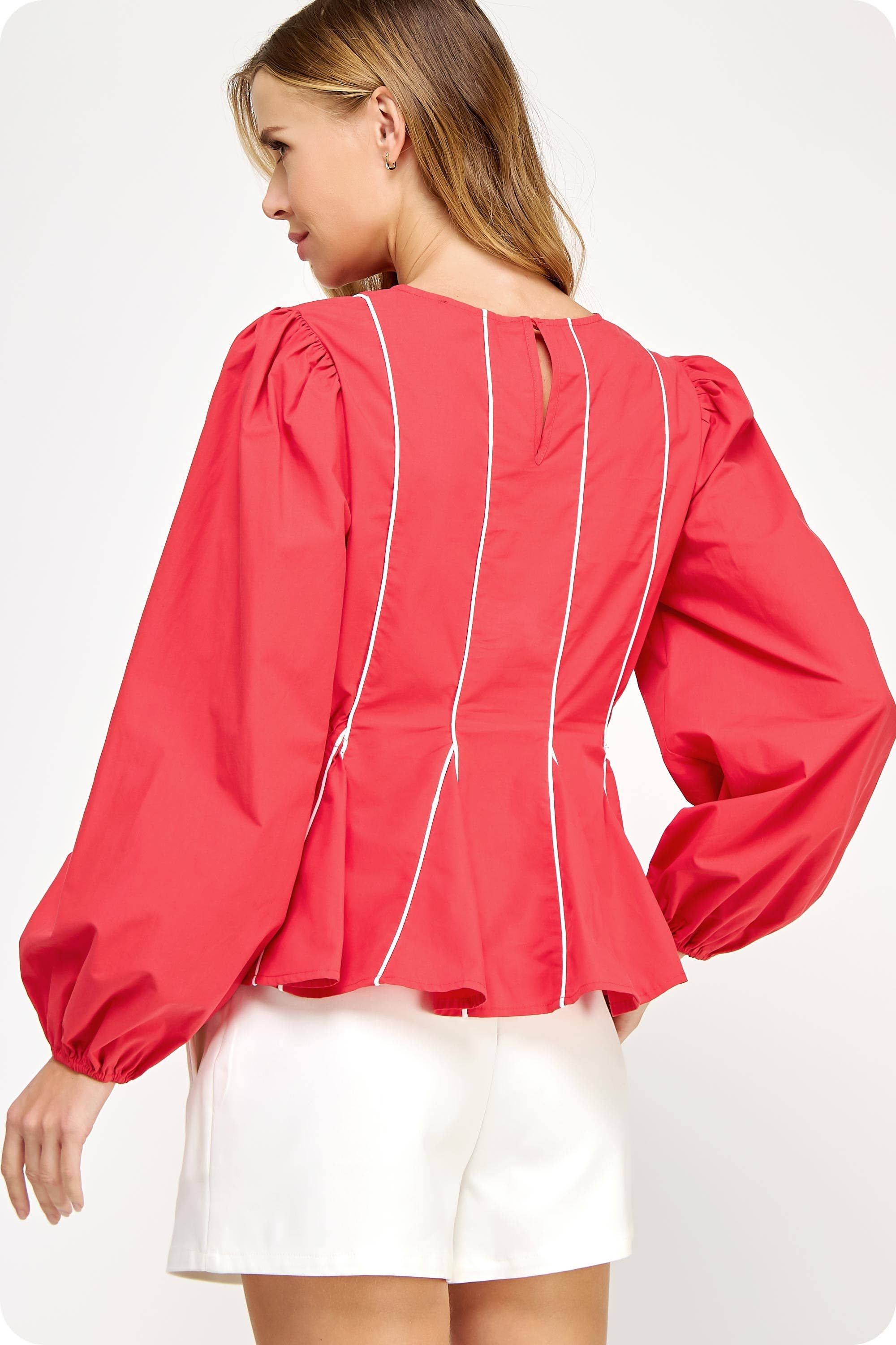 Contrast Piping Detail Top