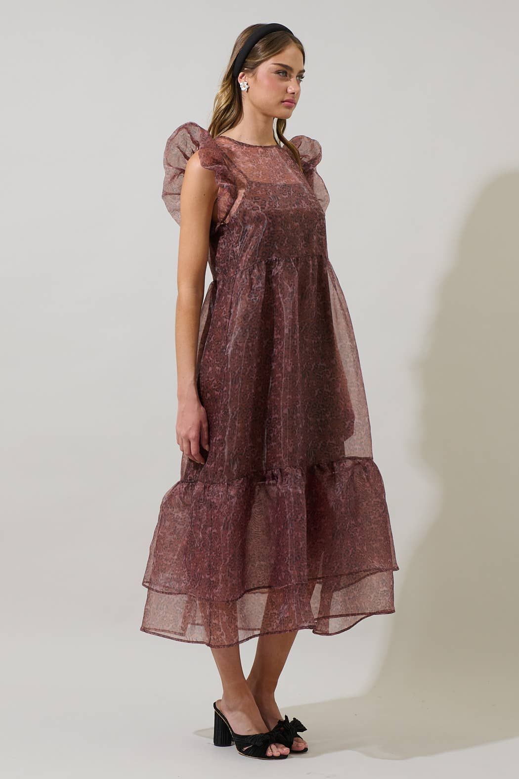 Mey Organza Roice Flutter Midi Dress