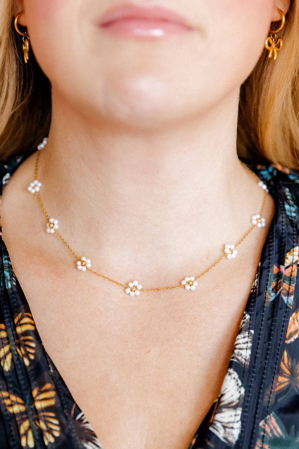 Necklace - Gracie - Pearl