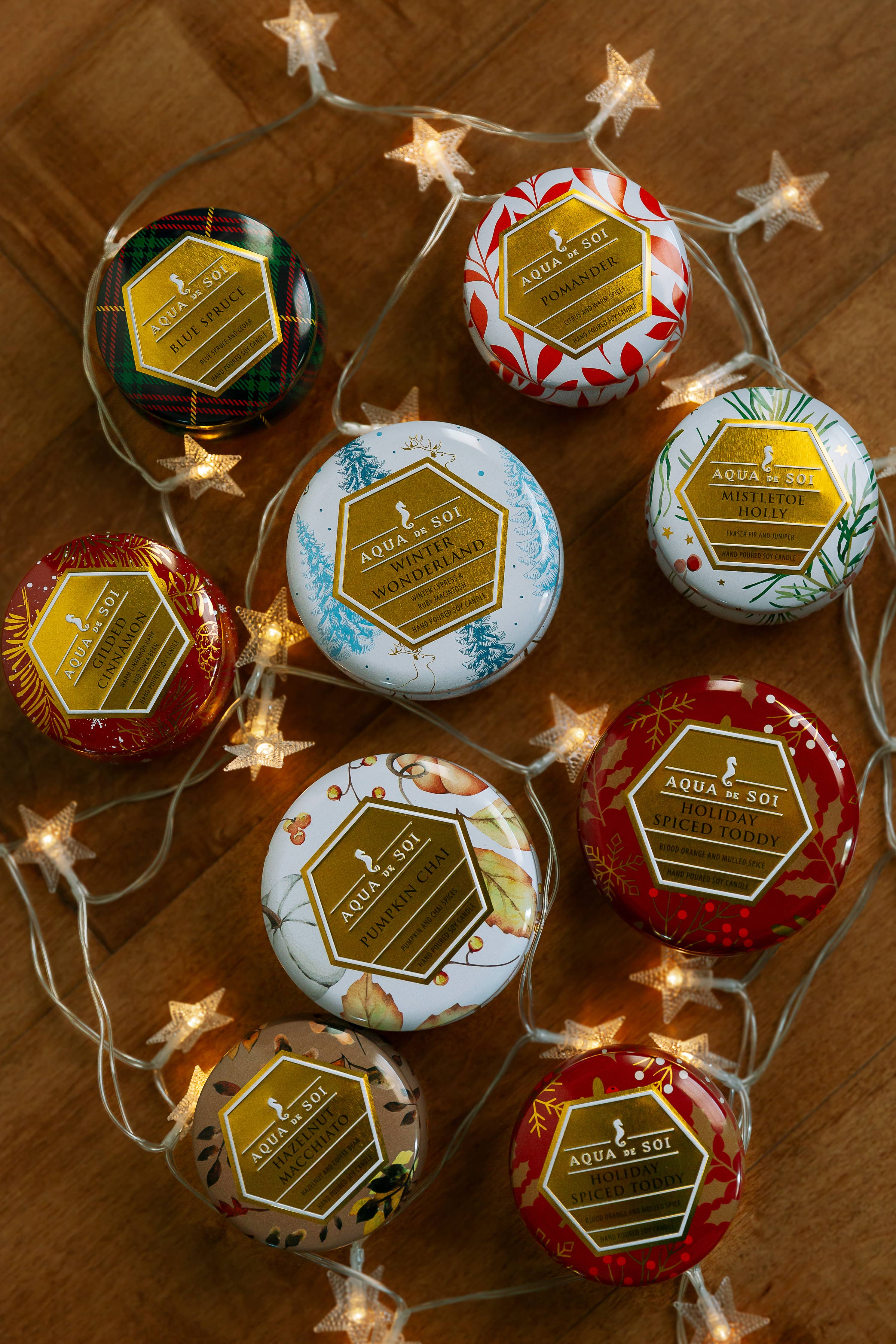 Mistletoe & Holly  9oz Aqua De SOi Tin Candle