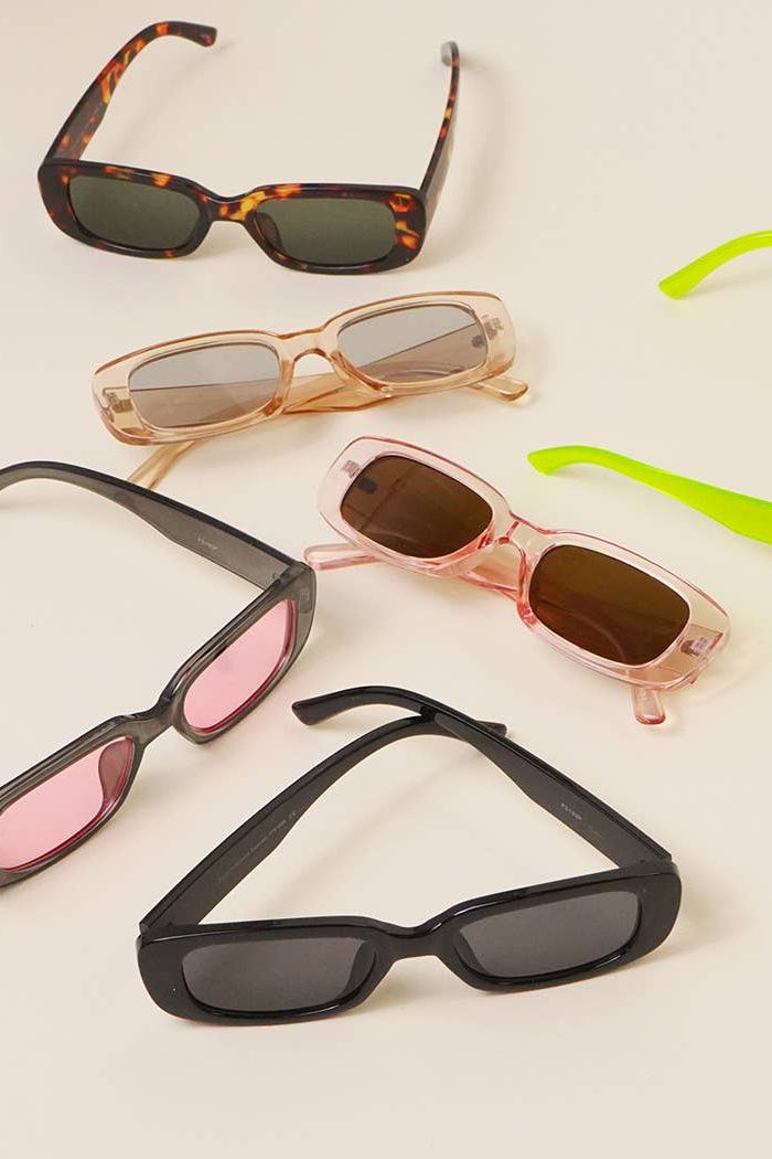 Rectangle Acetate Fashion Assorted Sunglasses