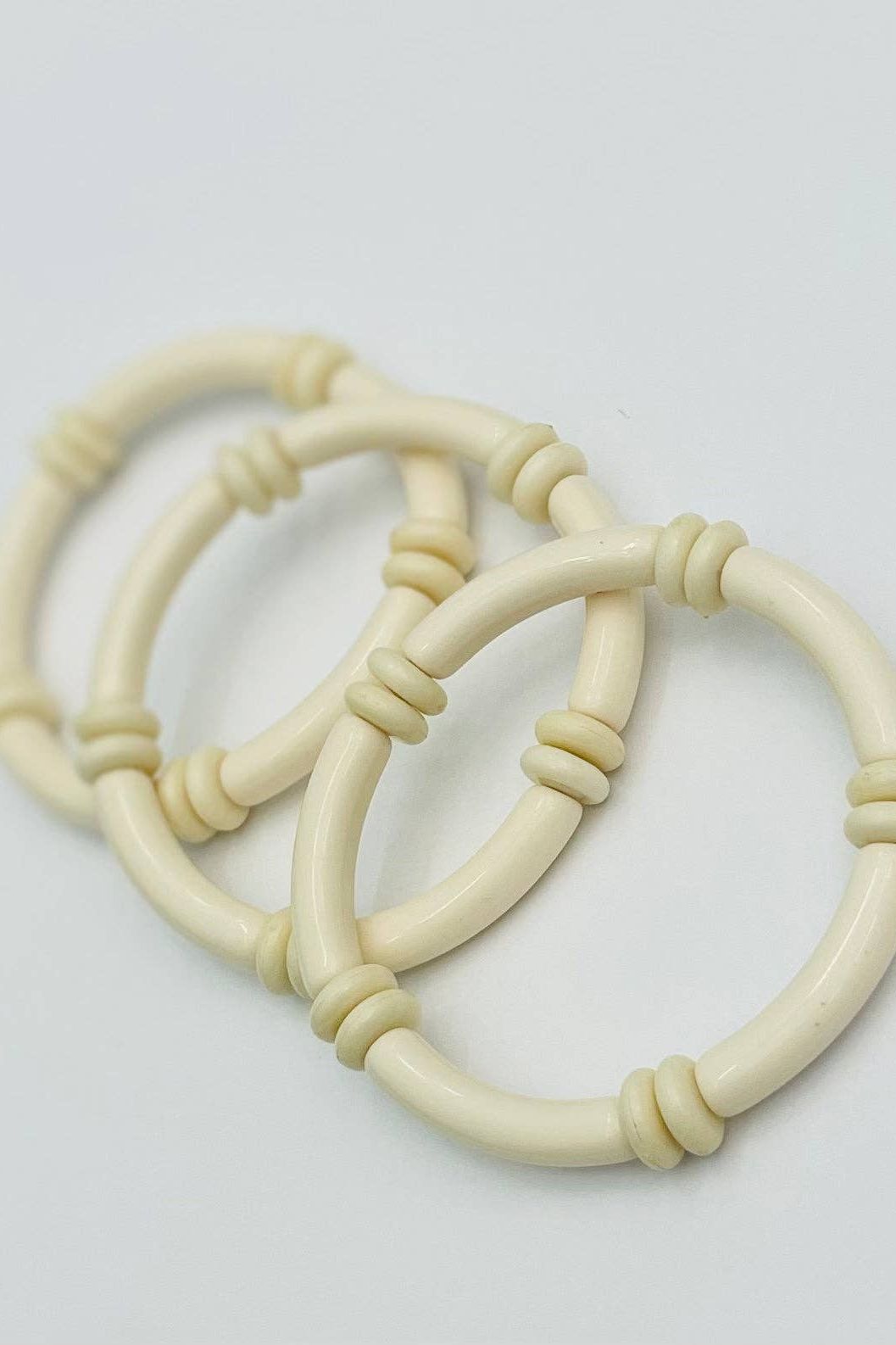 Ecru stacked bangles