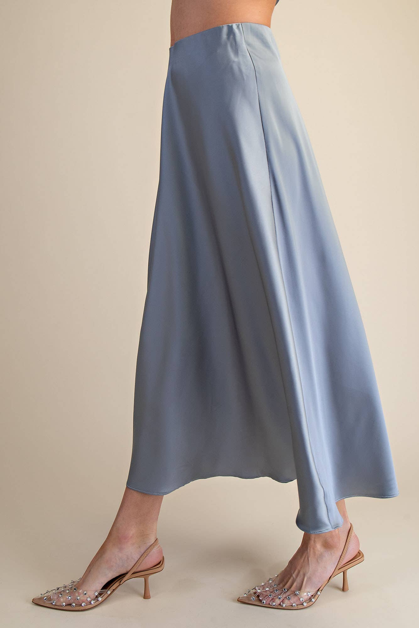 Swing Me Around Satin Skirt