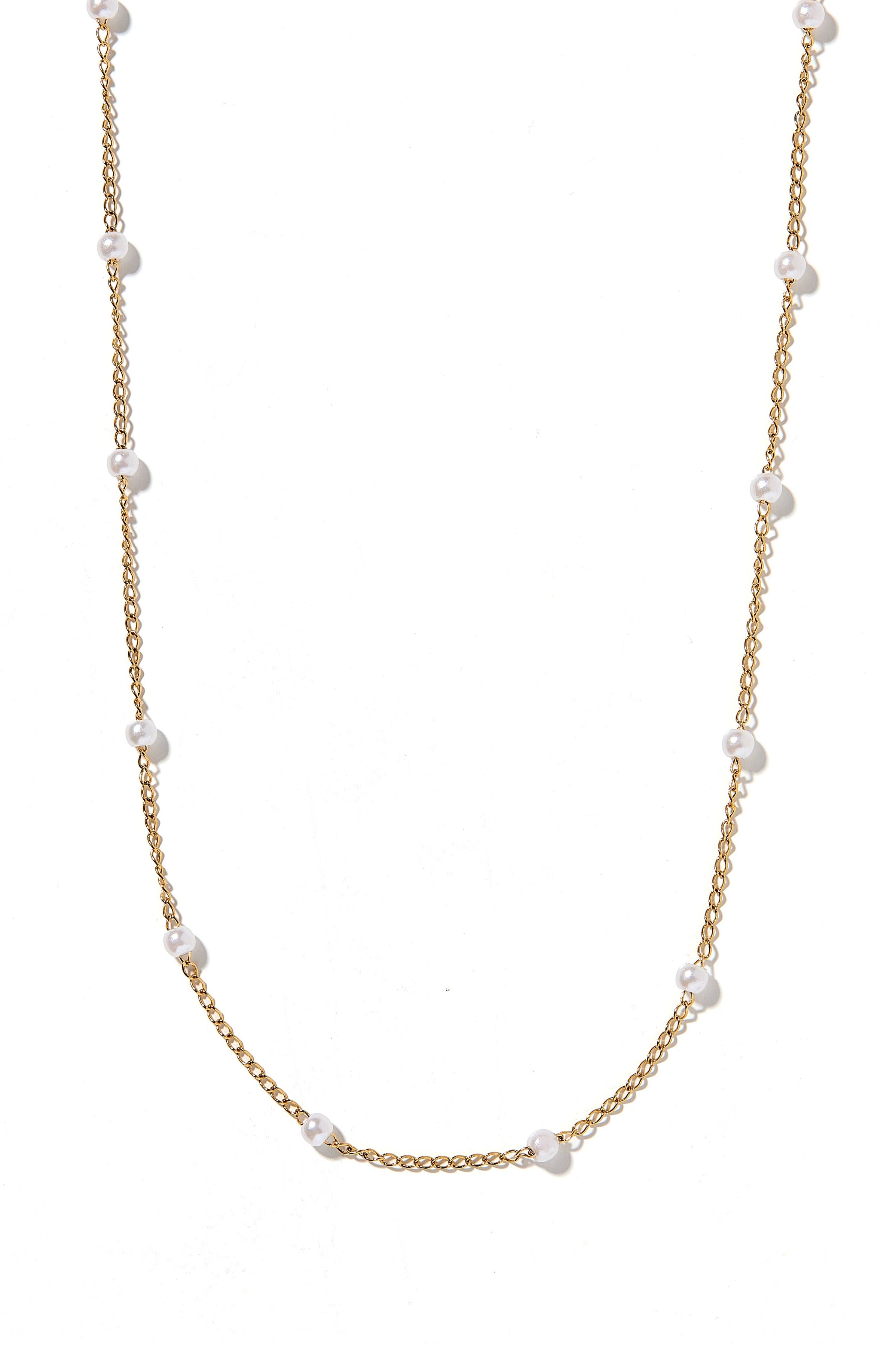 Necklace - Dabney - Pearl