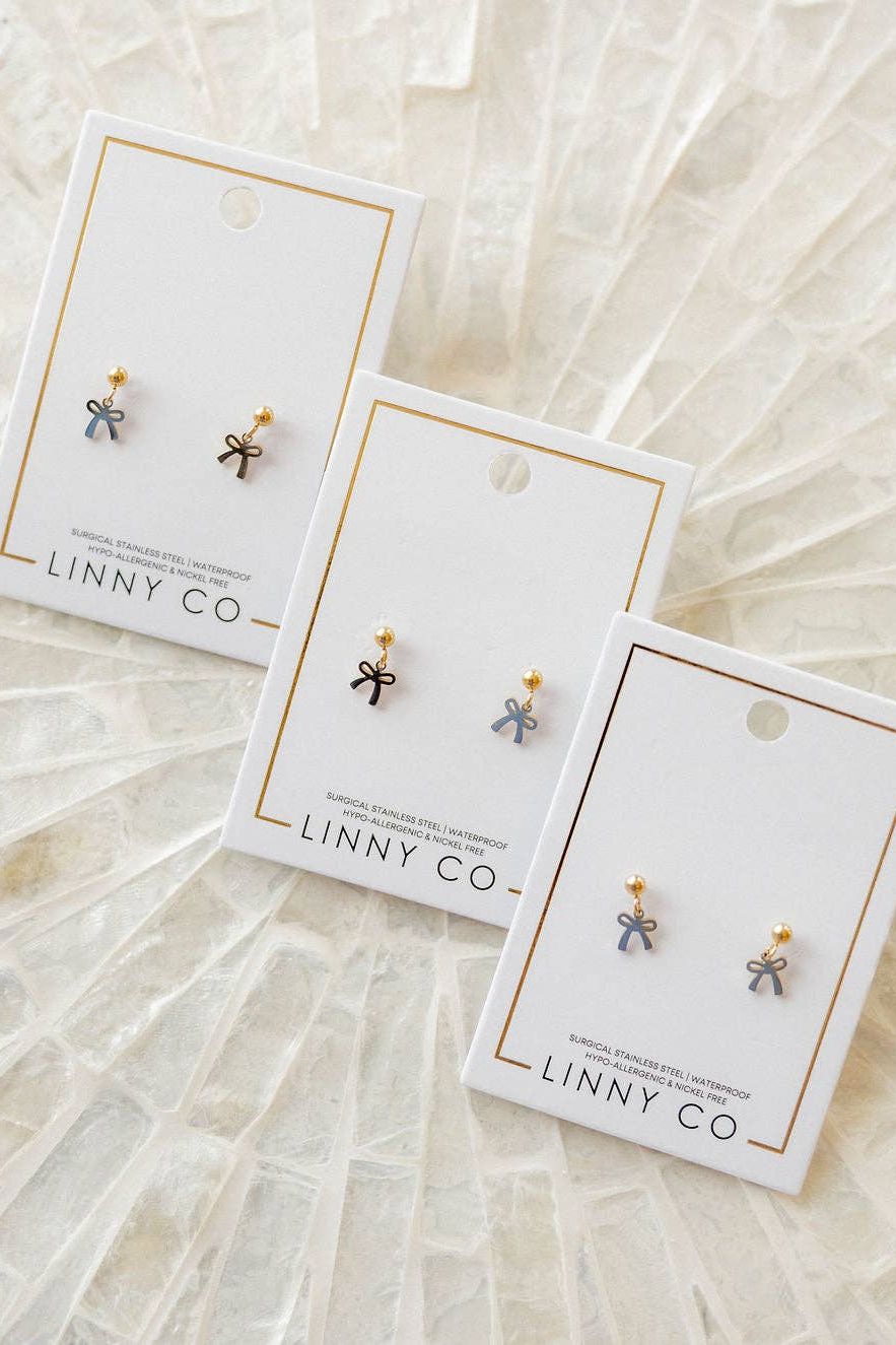 Screwback Stud Earrings - Millie Bow