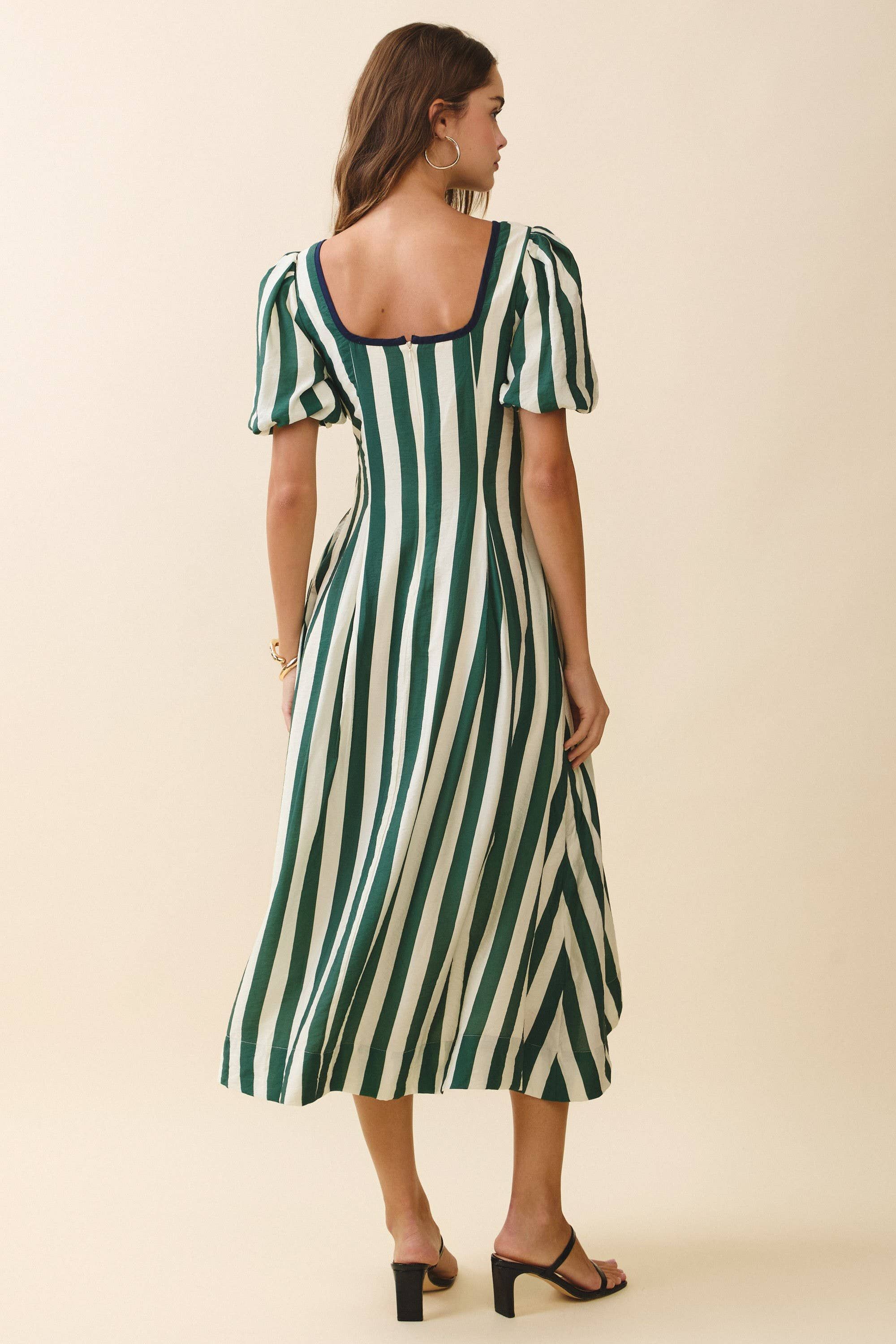 Sierra Striped Midi Dress