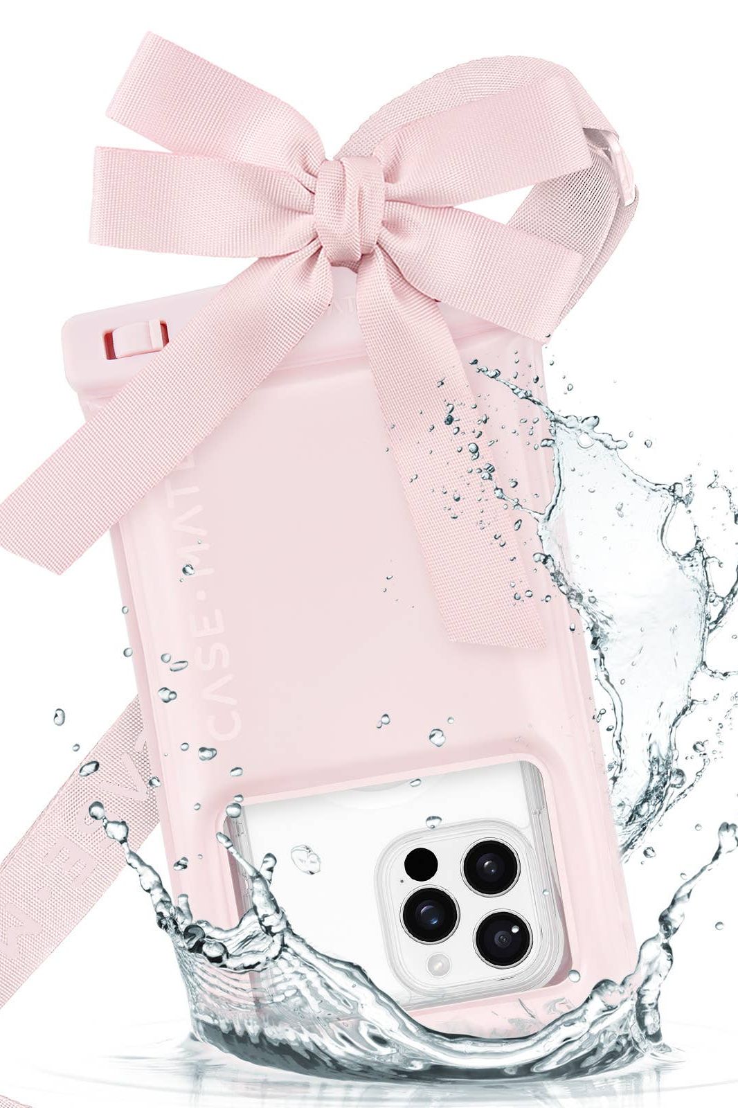 Ballet Pink Bow Waterproof Floating Pouch