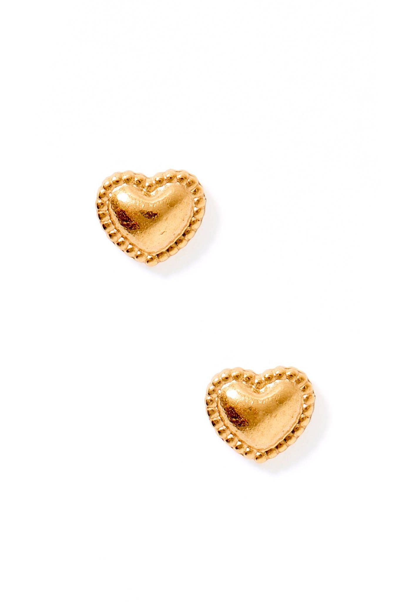 Screwback Stud Earrings - Violet Heart