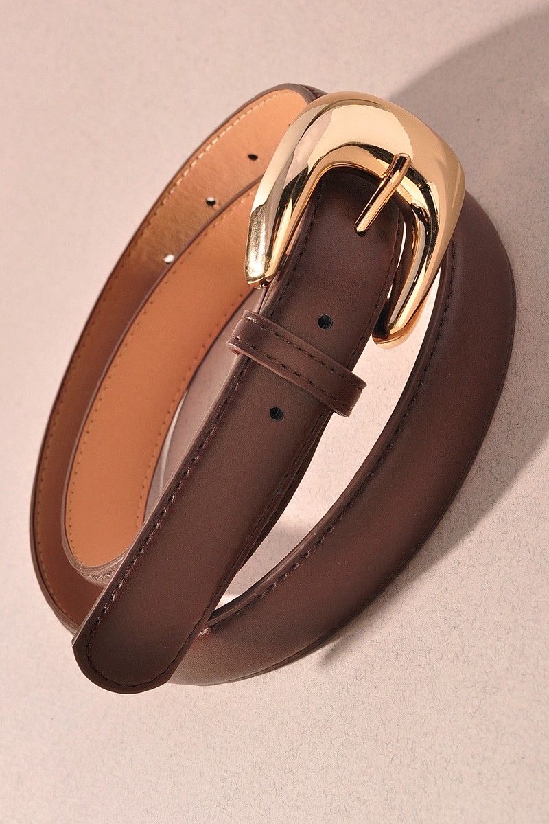 Organic Curve U-Buckle belt