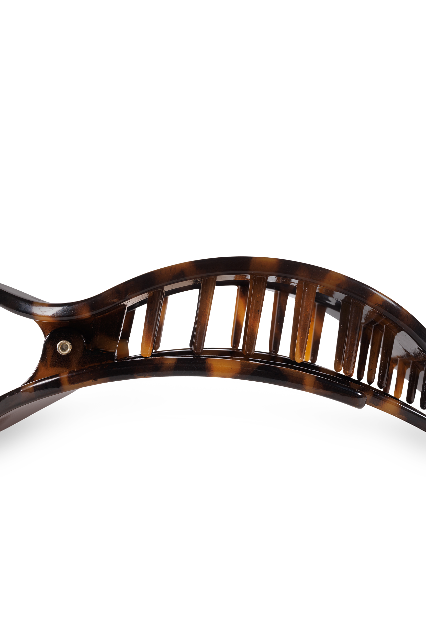 Round Flat Hair Clip | Medium | Tortoise