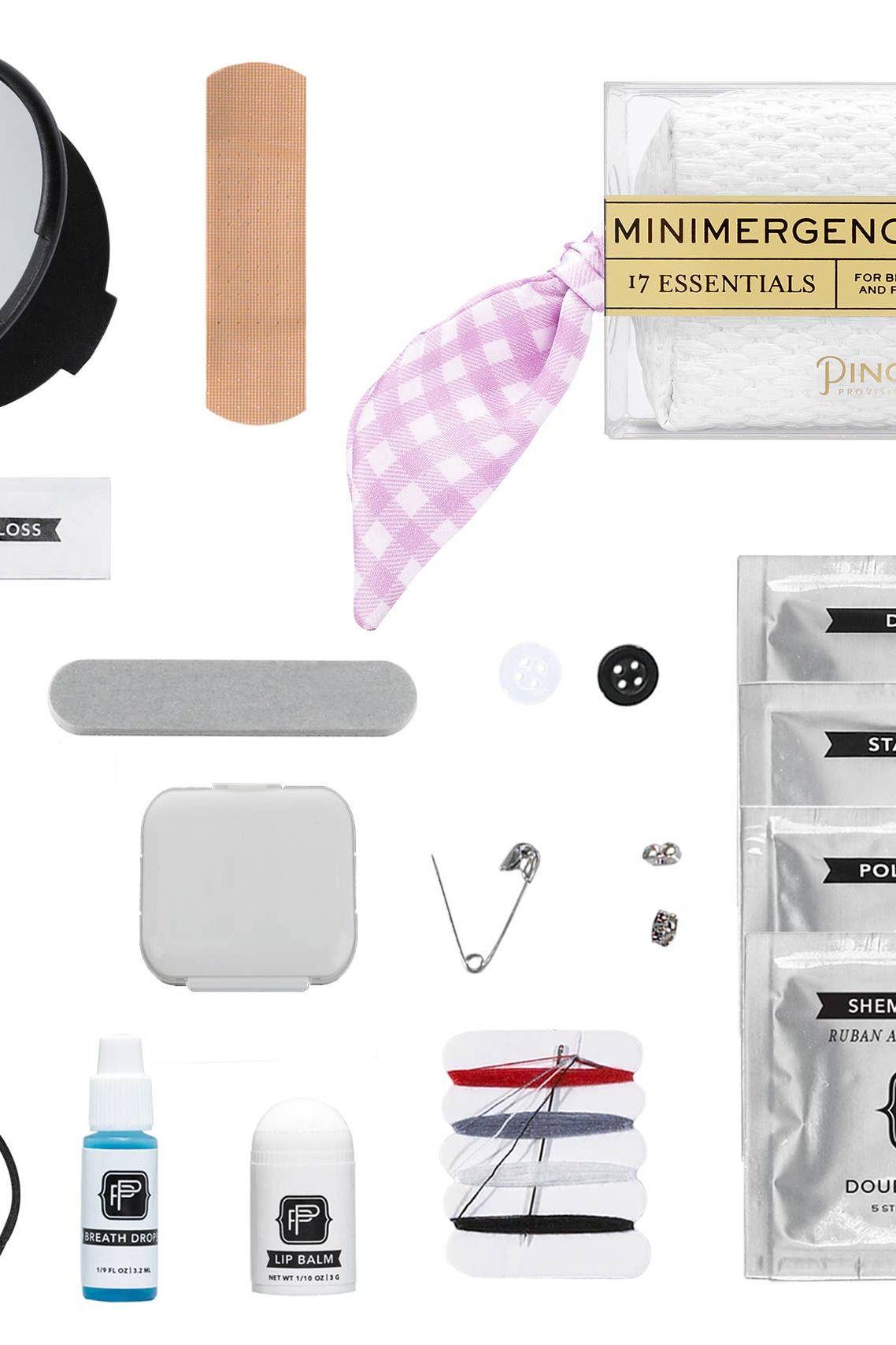 Gingham Scarf Minimergency Kit