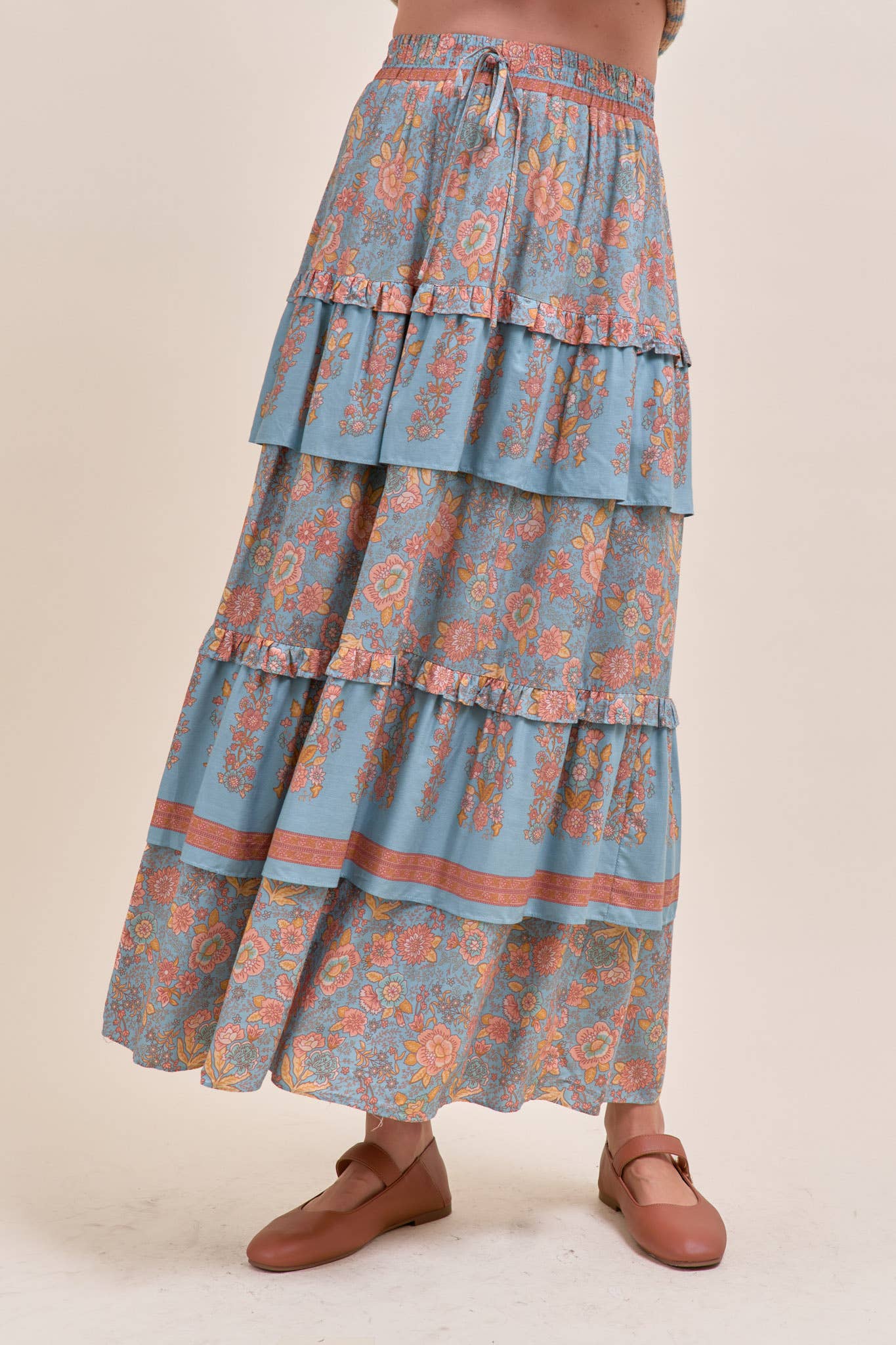 The Bluebell Tiered Maxi Skirt