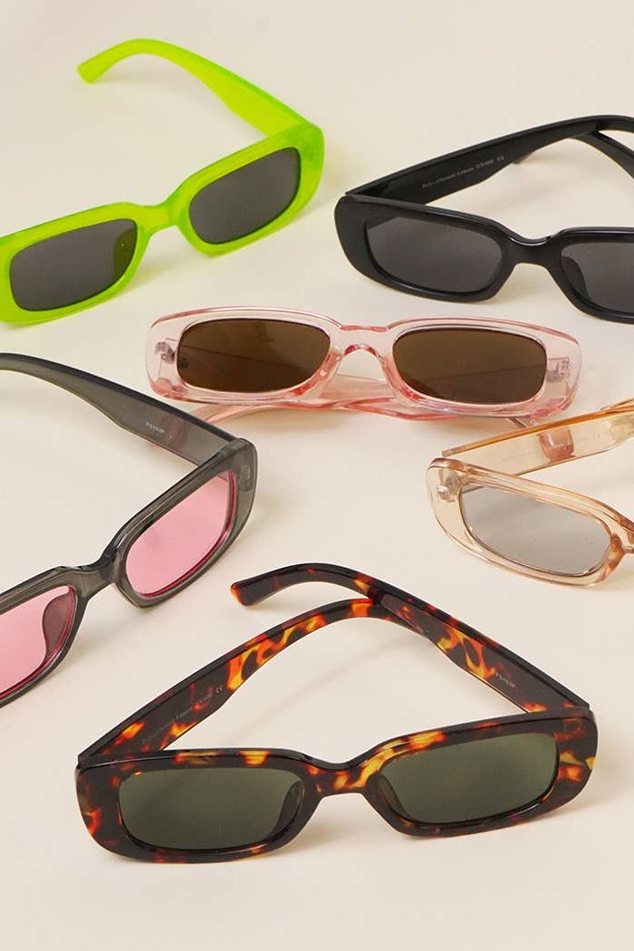 Rectangle Acetate Fashion Assorted Sunglasses