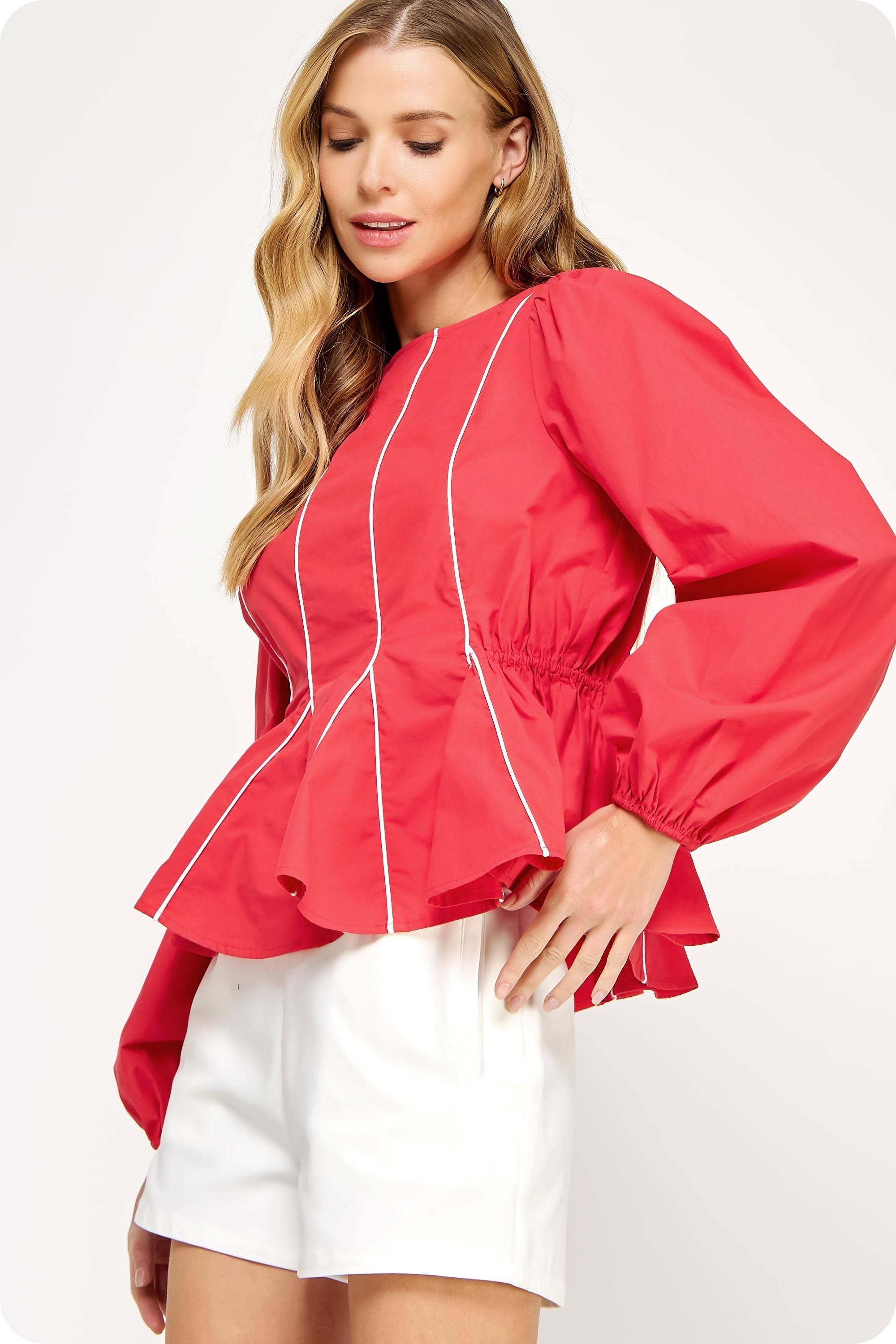 Contrast Piping Detail Top