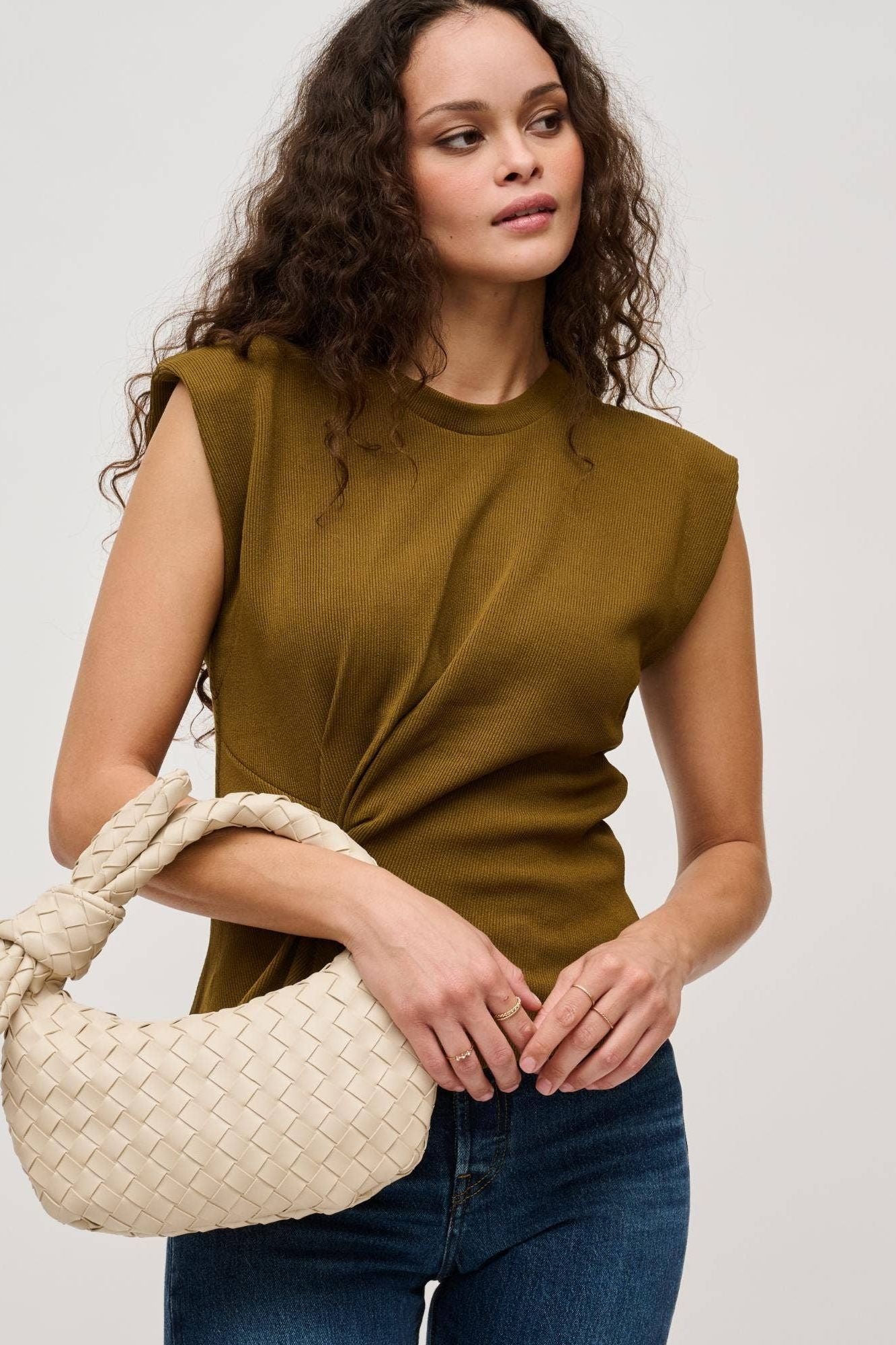 Lizbeth Woven Knot Clutch