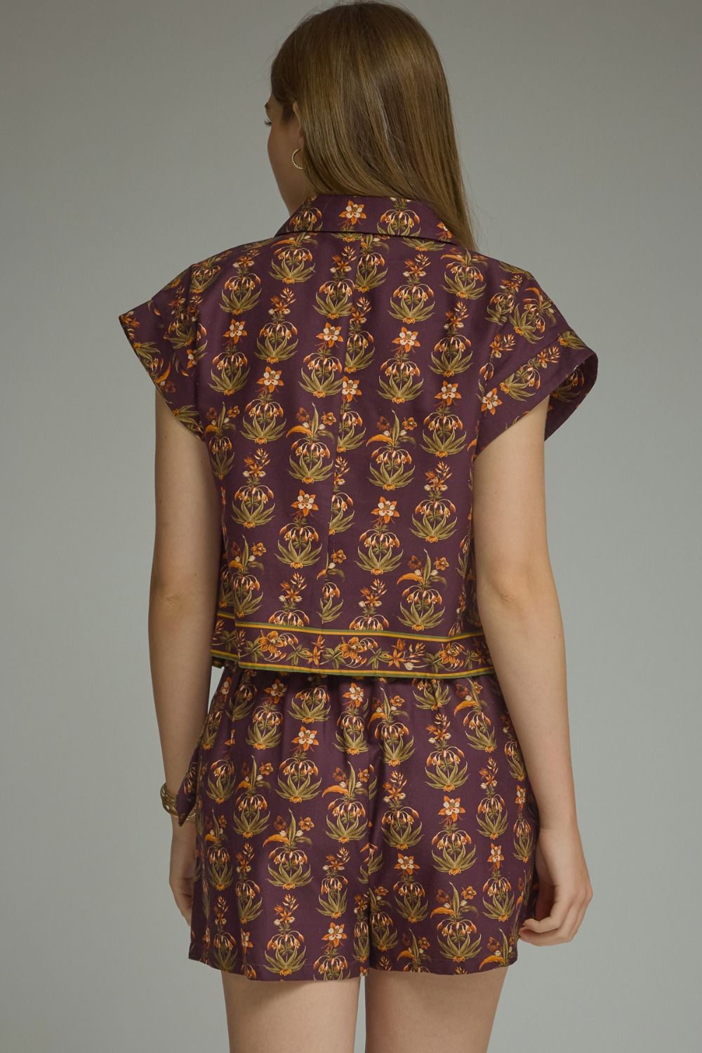 Border Bloom Boho Medallion Print Top