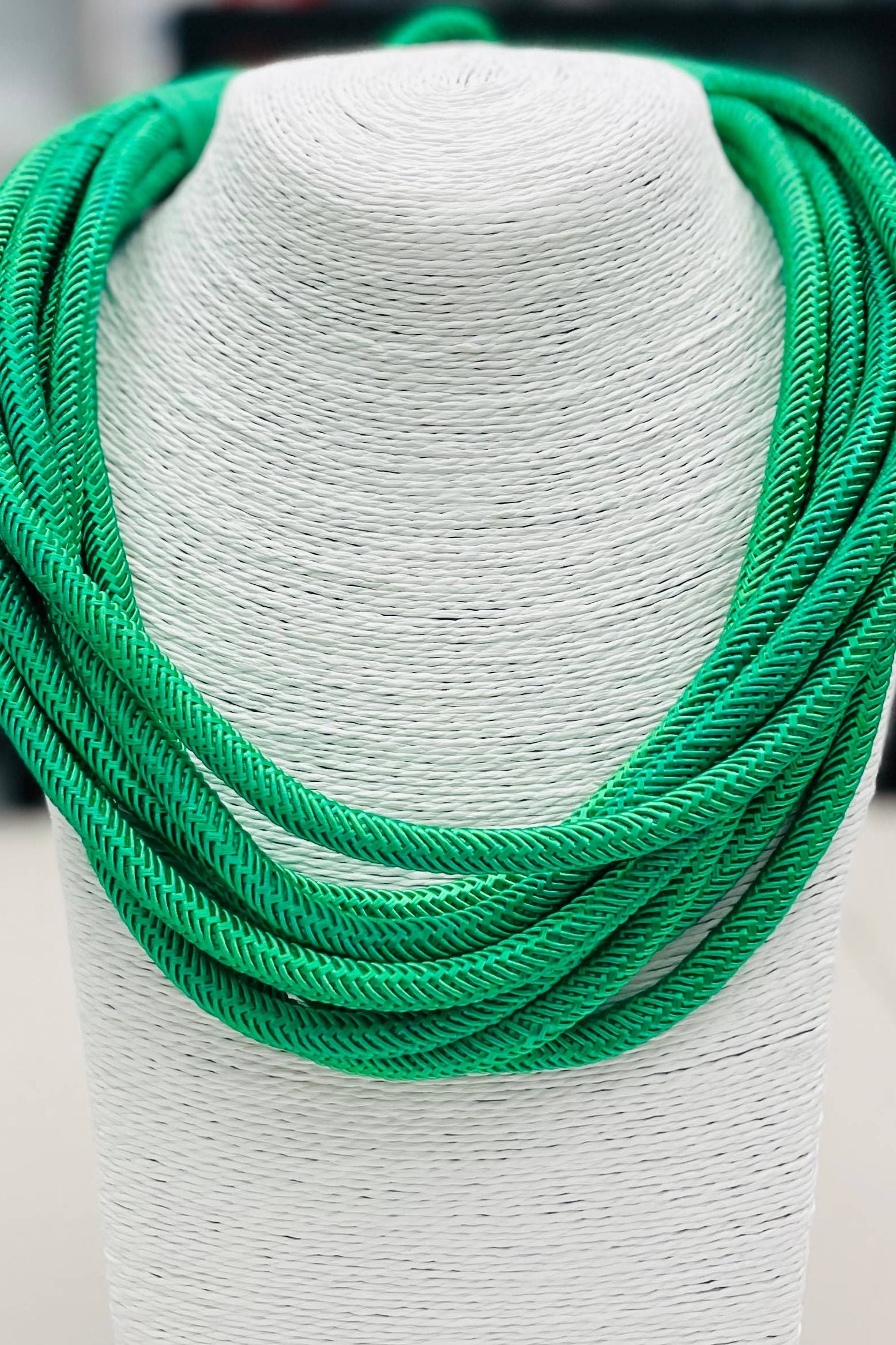 Kelly Green Rope Necklace