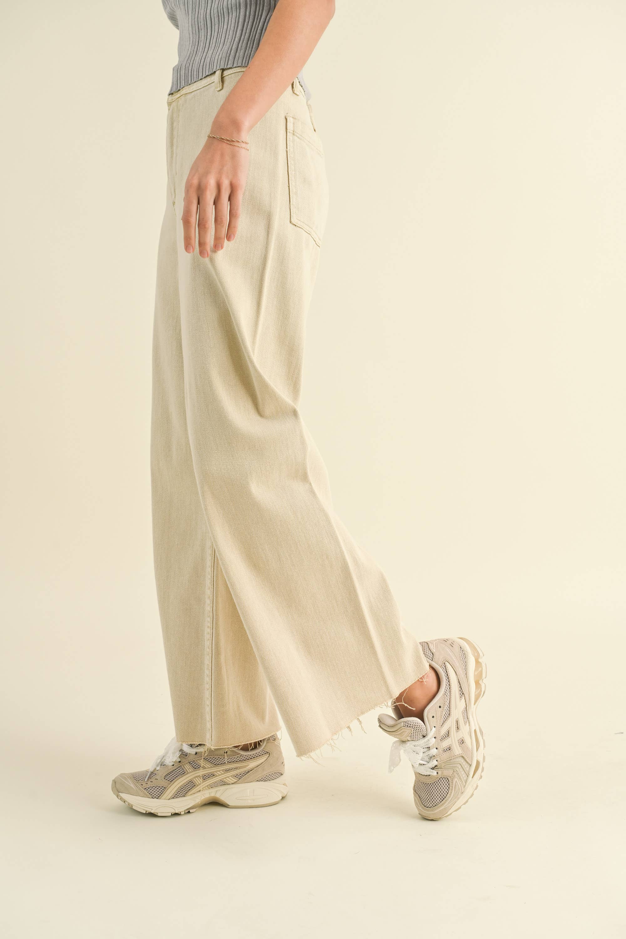 Straight Wide Denim Pants