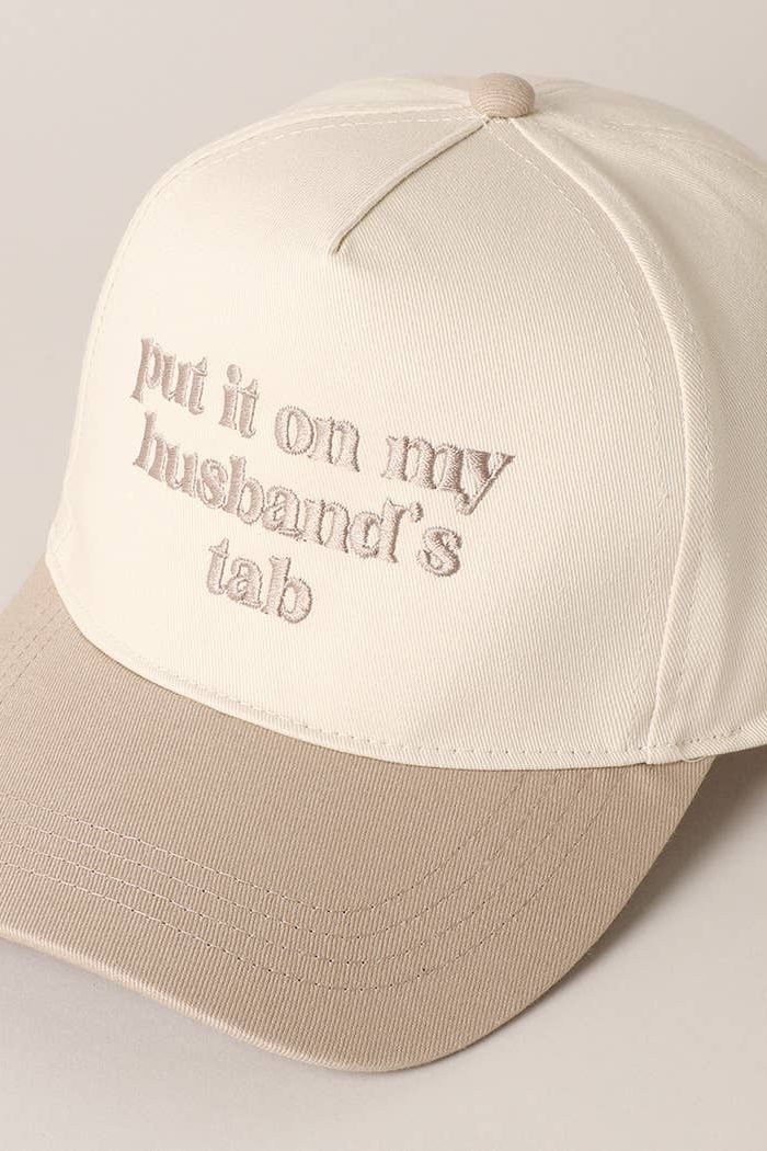 Husband's Tab Baseball Cap