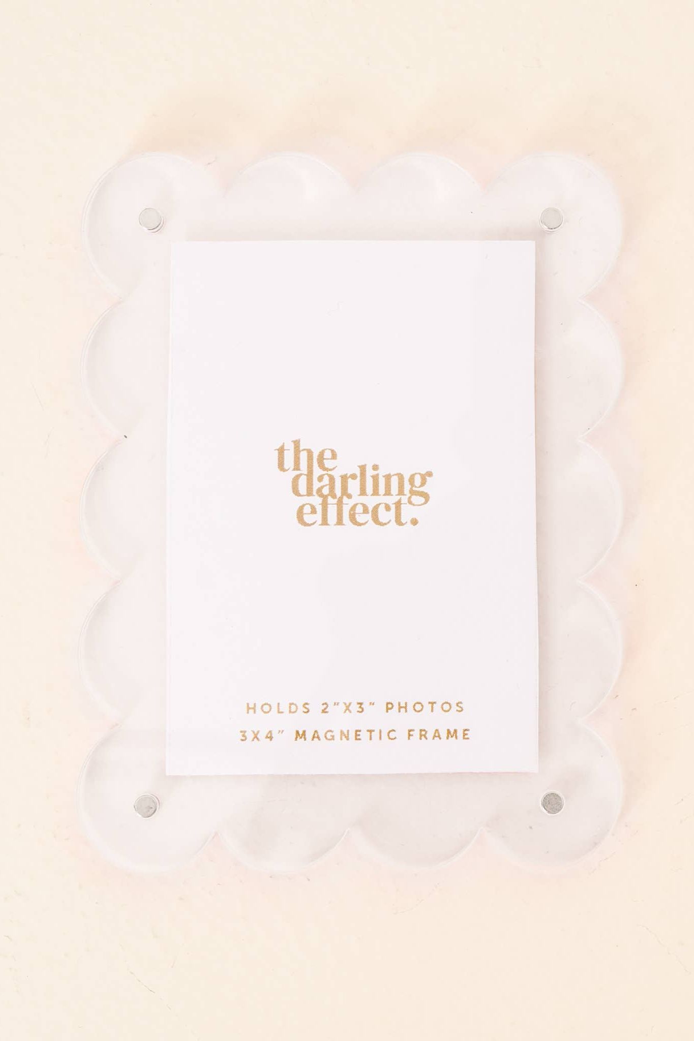 Mini Acrylic Picture Frame Magnet-Clear