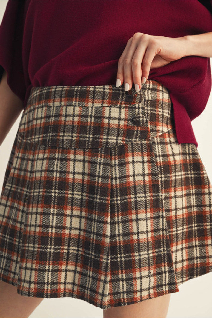 Pushing Plaid Skort