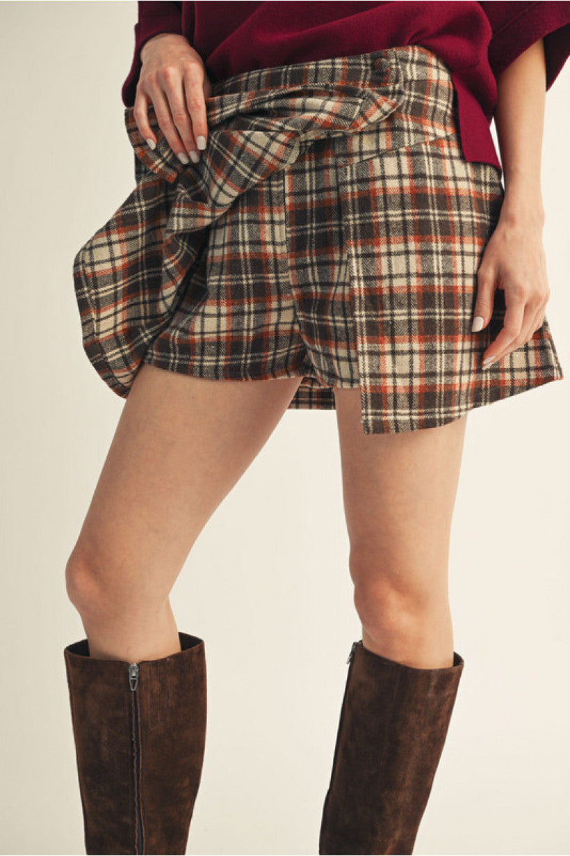 Pushing Plaid Skort