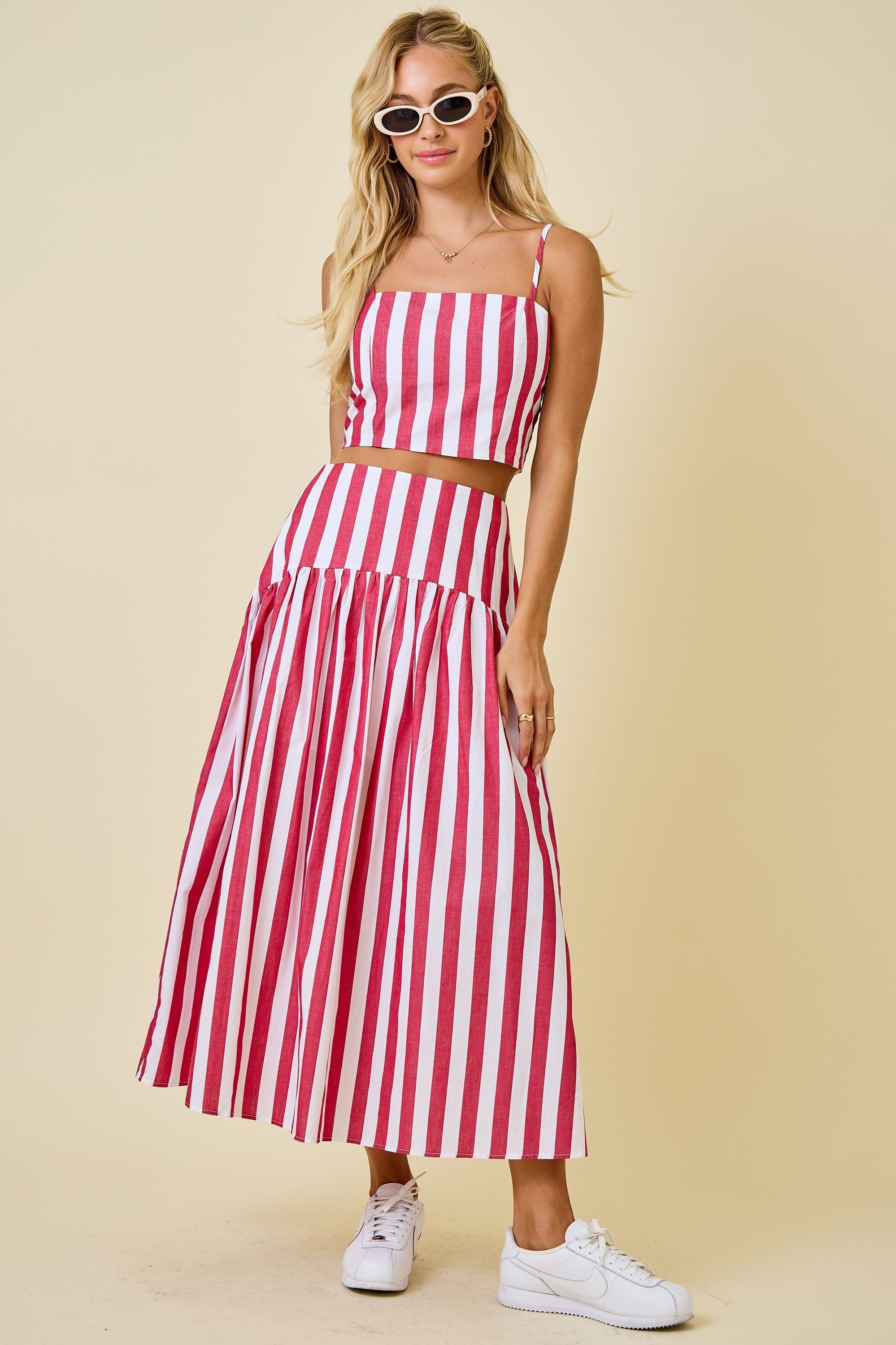Seeing Stripes Maxi Skirt